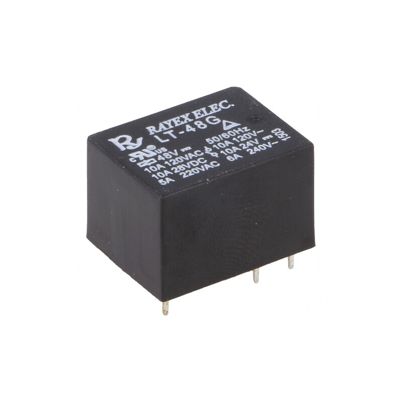 Releu Electromagnetic SPDT 48VDC 10A | Electronic-mag.ro | Componente Electronice