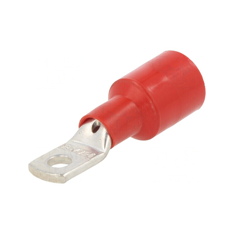 Vârf Inelar Izolat Roșu M6 25mm2 6,3mm | Electronic-mag.ro | Componente Electronice