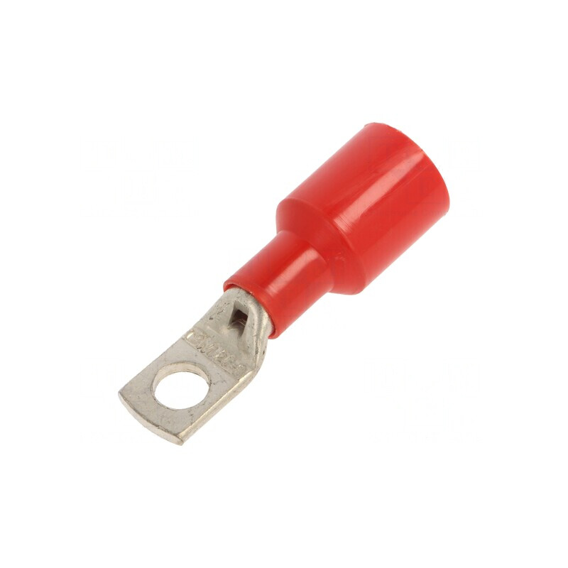 Vârf Inelar Tubular M8 Crimpat pe Cabluri 25mm2 Roșu | Electronic-mag.ro | Componente Electronice
