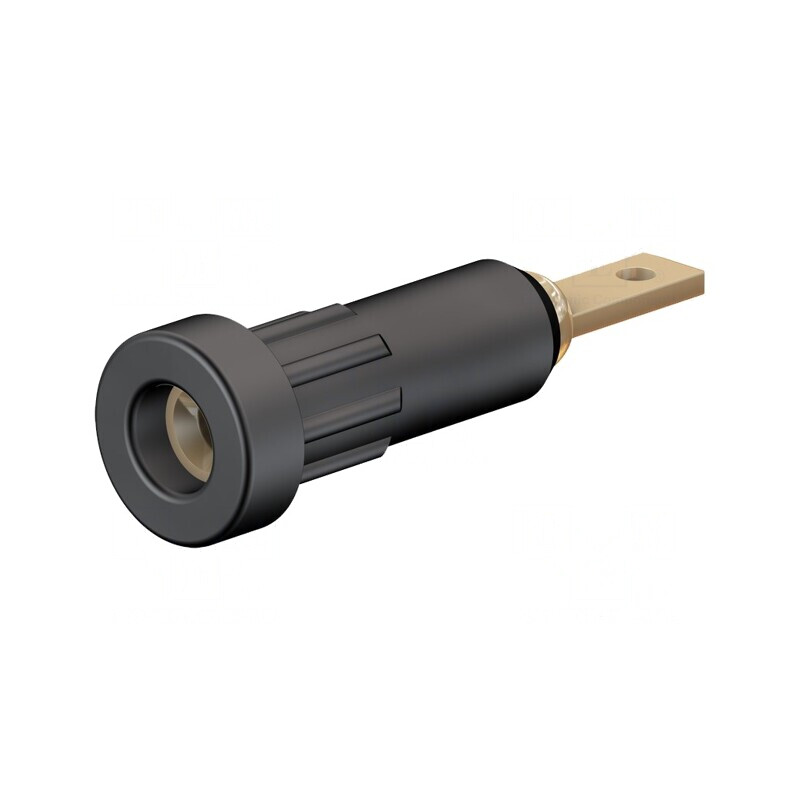 Soclu Banană 2mm 10A Negru Panou | Electronic-mag.ro | Componente Electronice