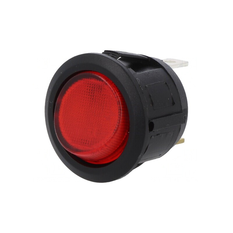 Comutator Basculant ON-OFF 20A/14VDC cu LED Roșu | Electronic-mag.ro | Componente Electronice