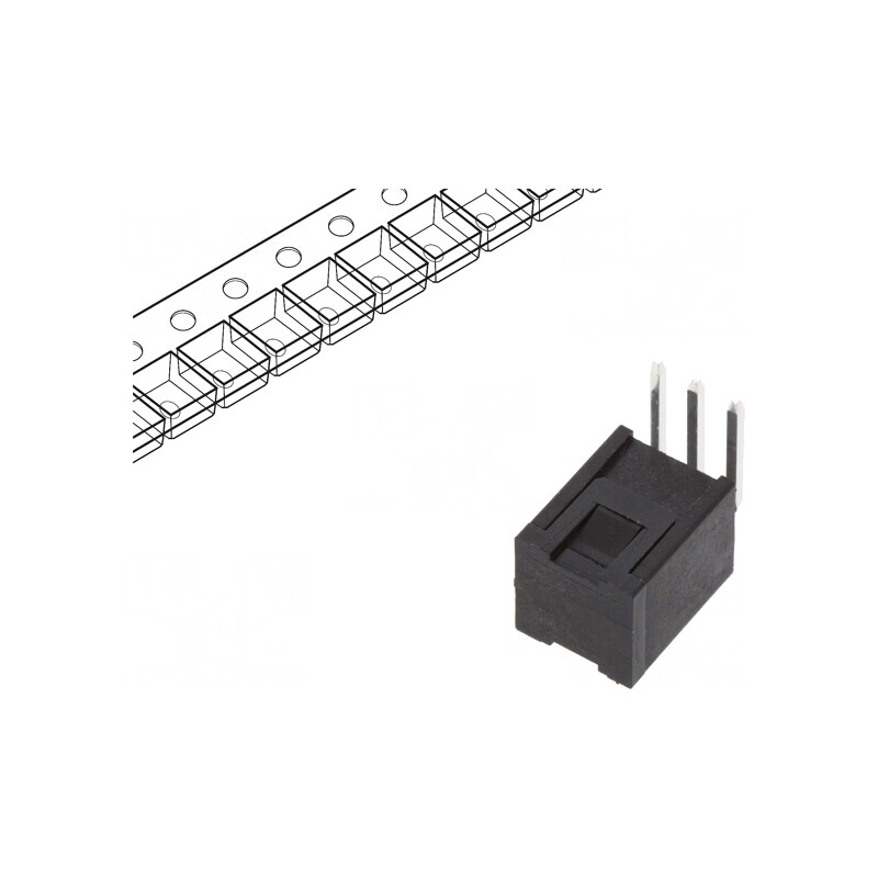 Microîntrerupător TACT SPST 20VDC 0,02A THT | Electronic-mag.ro | Componente Electronice