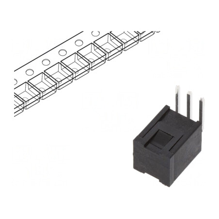 Microîntrerupător TACT SPST 20VDC 0,02A THT | Electronic-mag.ro | Componente Electronice