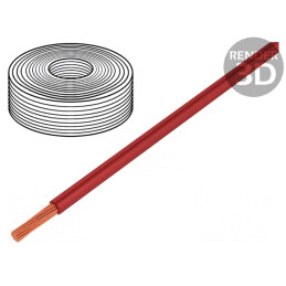Cablu Electric LifY 1x1mm2 Cu PVC Roșu 100m | Electronic-mag.ro | Componente Electronice