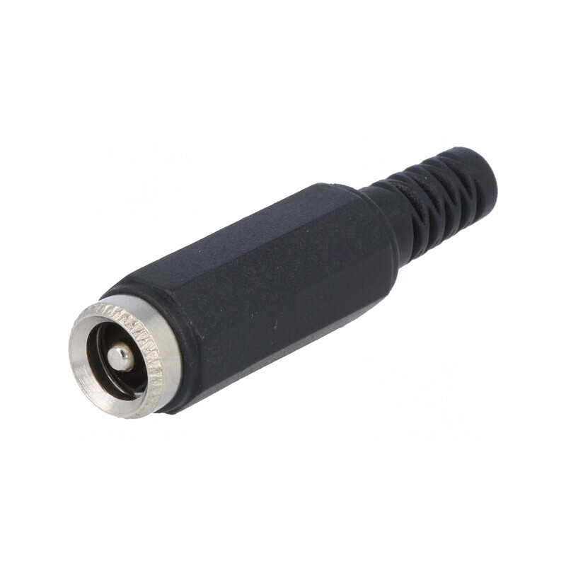 Mufă Alimentare DC Tată 5.5x2.5mm pe Cablu Drept | Electronic-mag.ro | Componente Electronice