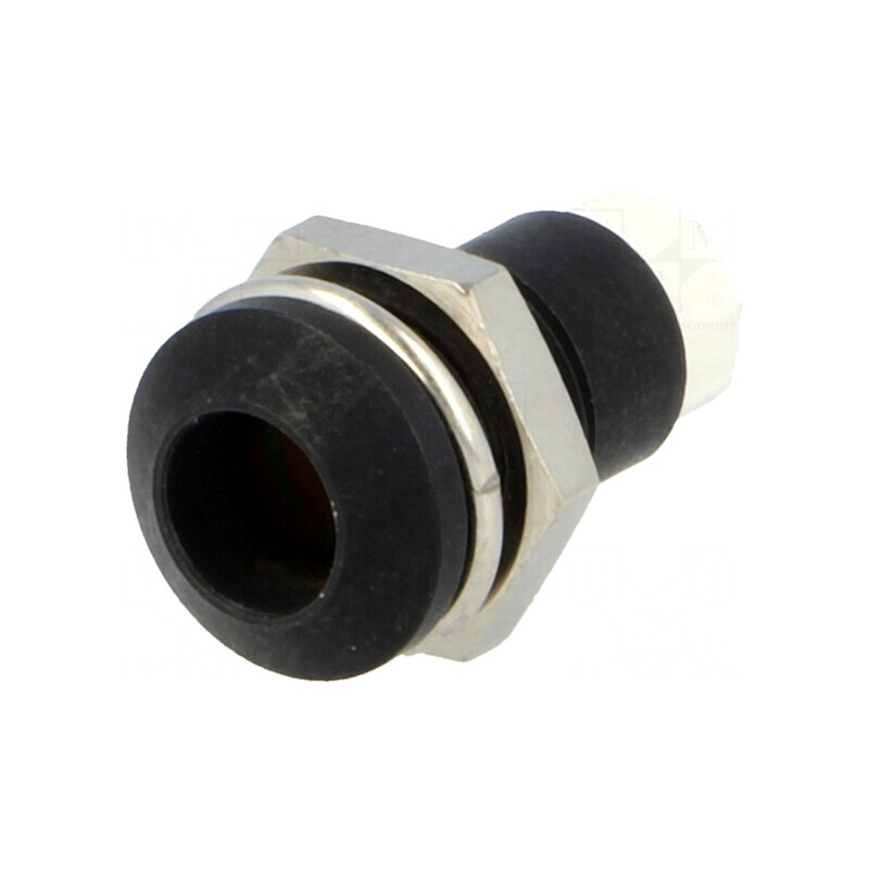 Montură LED 5mm Metal Negru Convex | Electronic-mag.ro | Componente Electronice