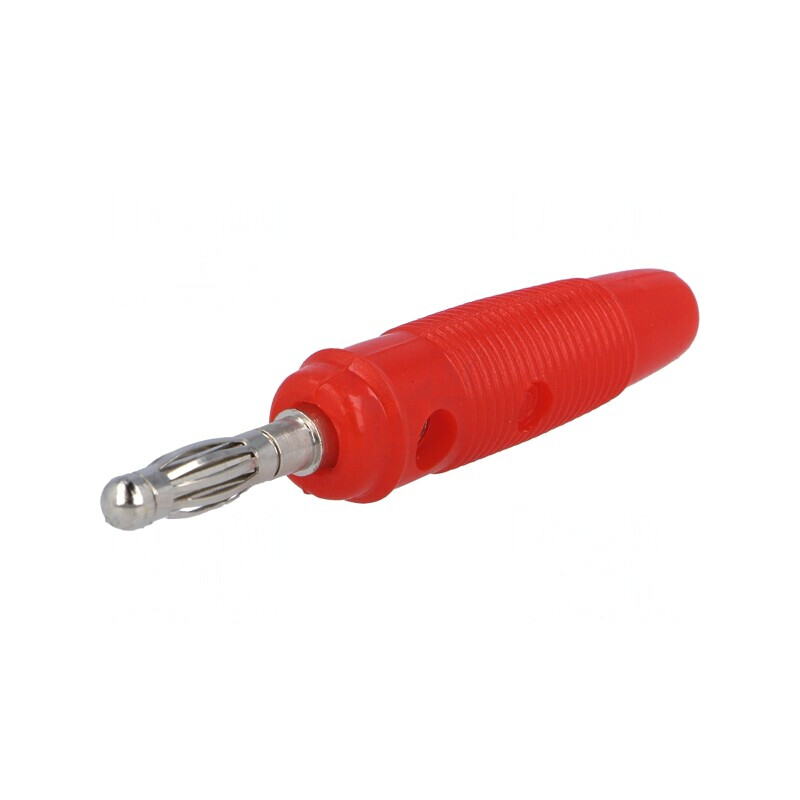 Mufă Banană Roșie 4mm 10A 60VDC | Electronic-mag.ro | Componente Electronice