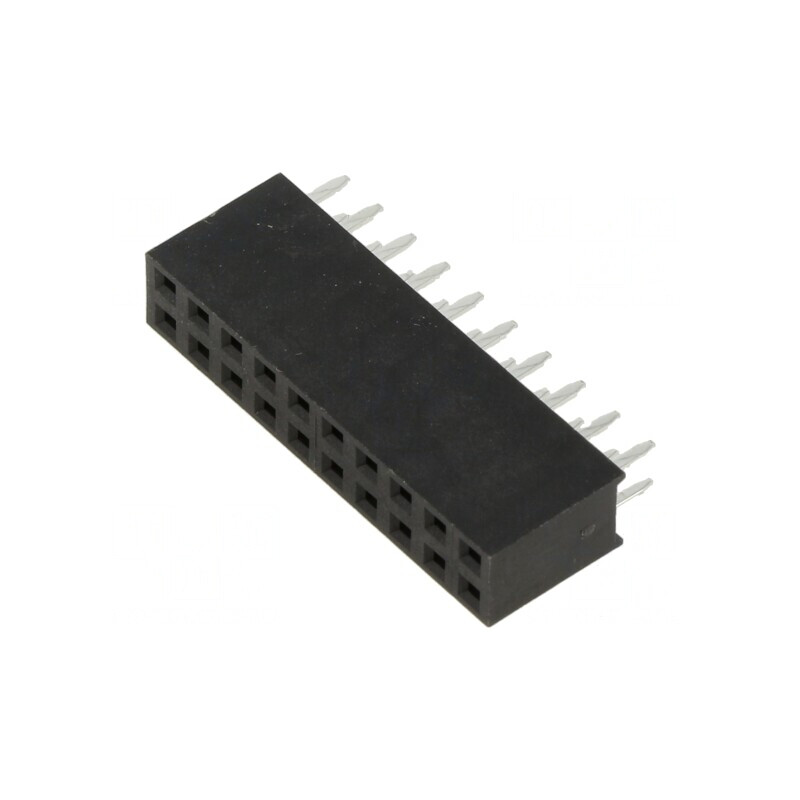Soclu Pin Mamă 20P 2,54mm THT PCB Drept | Electronic-mag.ro | Componente Electronice