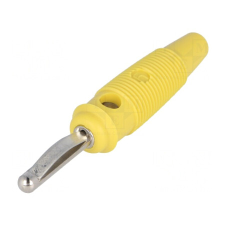 Mufă Banană 4mm 16A Galbenă | Electronic-mag.ro | Componente Electronice