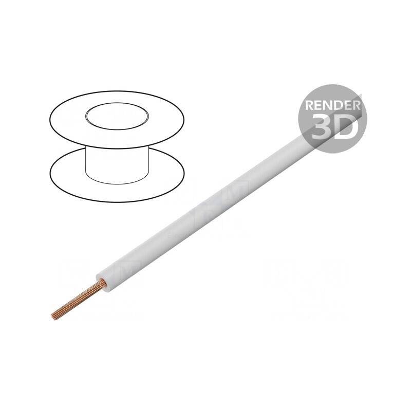 Cablu FlexiVolt PVC 0,5mm2 Alb 1,5kV | Electronic-mag.ro | Componente Electronice Cablu FlexiVolt PVC 0,5mm2 Alb 1,5kV | Electronic-mag.ro | Componente Electronice