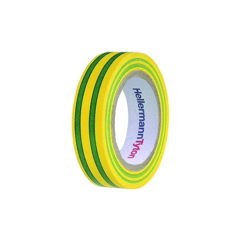 Bandă Electroizolantă 15mm x 10m Galben-Verde | Electronic-mag.ro | Componente Electronice