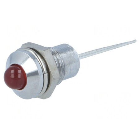 Lampă LED Roșie Convexă Ø8,2mm IP40 pentru PCB | Electronic-mag.ro | Componente Electronice