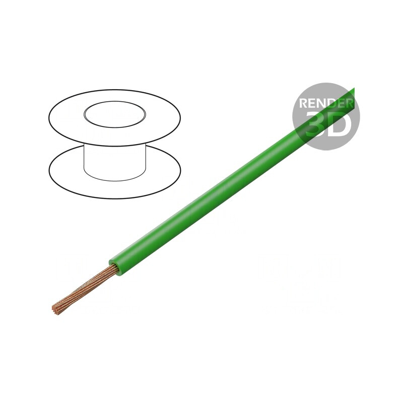 Cablu Auto FLRY-A 0,5mm Verde 60V | Electronic-mag.ro | Componente Electronice