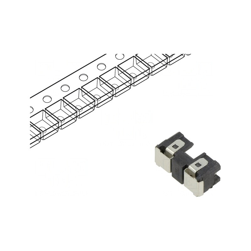 Clemă SMT Termoplast Neagră 5A | Electronic-mag.ro | Componente Electronice
