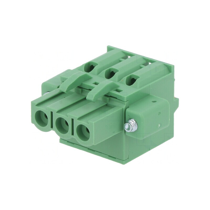 Regletă de conexiuni 5mm 3 piste drept mufă | Electronic-mag.ro | Componente Electronice