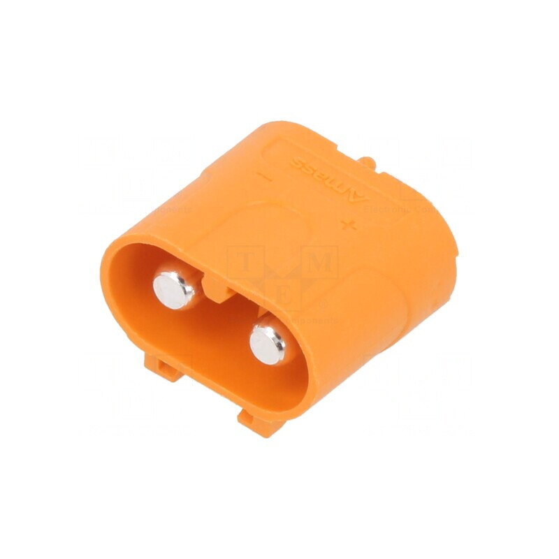 Soclu Alimentare DC LC 2 PIN PCB THT Portocaliu | Electronic-mag.ro | Componente Electronice