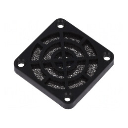 Protecție Plastic 40x40mm cu Șurub și Filtru 45ppi | Electronic-mag.ro | Componente Electronice