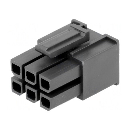 Mufă cablu PCB mamă Mega-Fit 5,7mm 6 pini 23A | Electronic-mag.ro | Componente Electronice