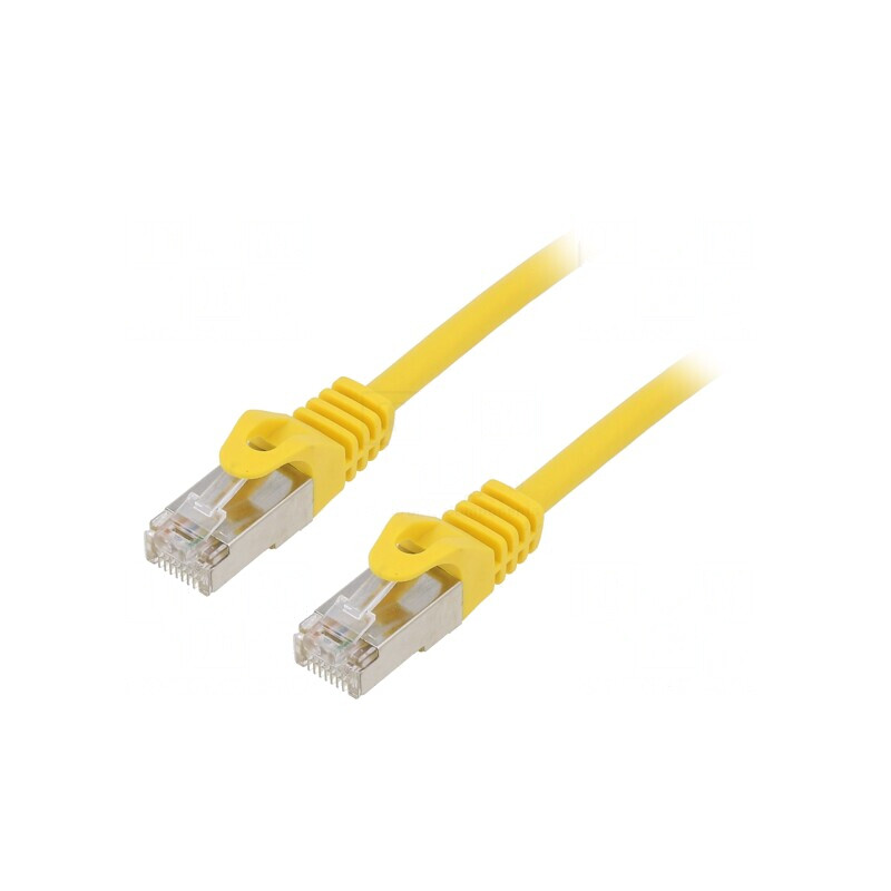 Patch Cord F/UTP Cat6 Galben 1m RJ45 | Electronic-mag.ro | Componente Electronice