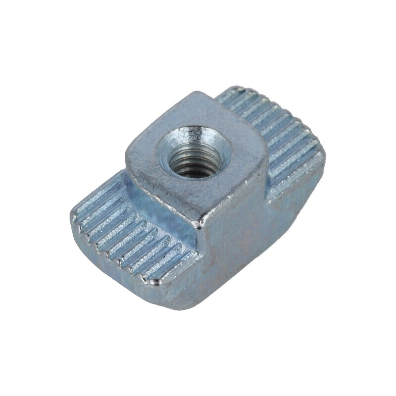 Piuliță T pentru profil 10mm oțel zincat M4 | Electronic-mag.ro | Componente Electronice