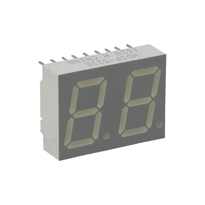 Afişaj LED cu 7 segmente 14,22mm 2 cifre roșu catod comun | Electronic-mag.ro | Componente Electronice Afişaj LED cu 7 segmente 14,22mm 2 cifre roșu catod comun | Electronic-mag.ro | Componente Electronice
