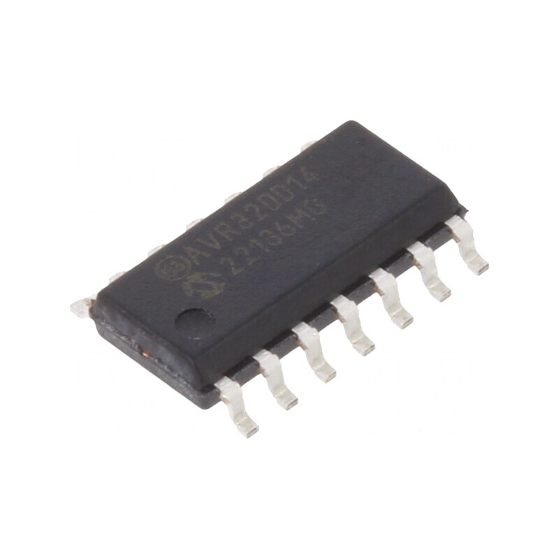 Microcontroler AVR SOIC14 cu Interfață I2C, SPI, și USART Duală | Electronic-mag.ro | Componente Electronice