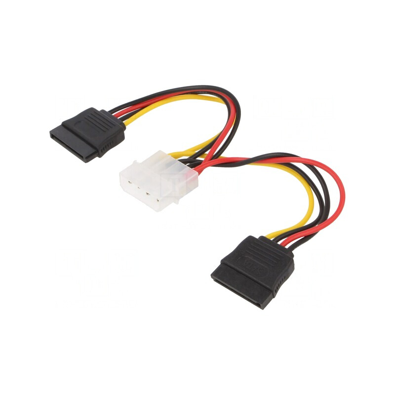 Cablu de Alimentare SATA Molex 15pin 0.15m | Electronic-mag.ro | Componente Electronice