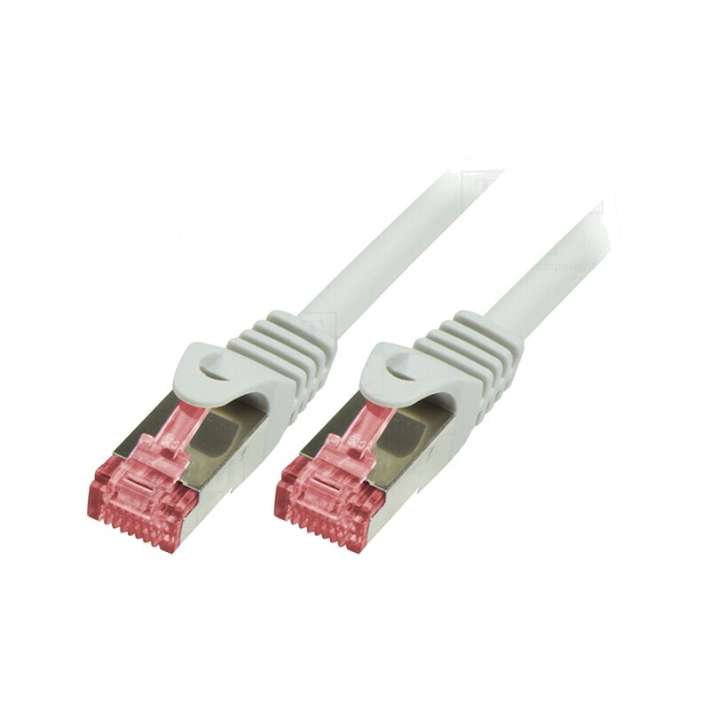 Cablu Patch S/FTP Cat6 0.25m Alb LSZH | Electronic-mag.ro | Componente Electronice