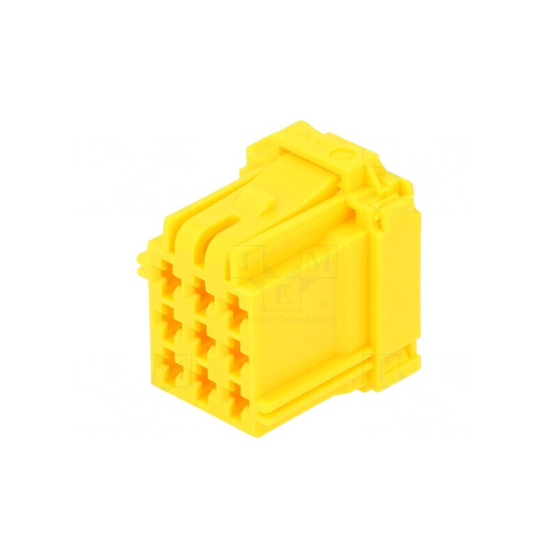 Conector Automotive MCP 2.8 Mamă Mufă Cablu 9 PIN Galbenă | Electronic-mag.ro | Componente Electronice