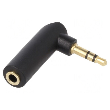 Adaptor Audio Jack 3,5mm Unghiular 3pin | Electronic-mag.ro | Componente Electronice