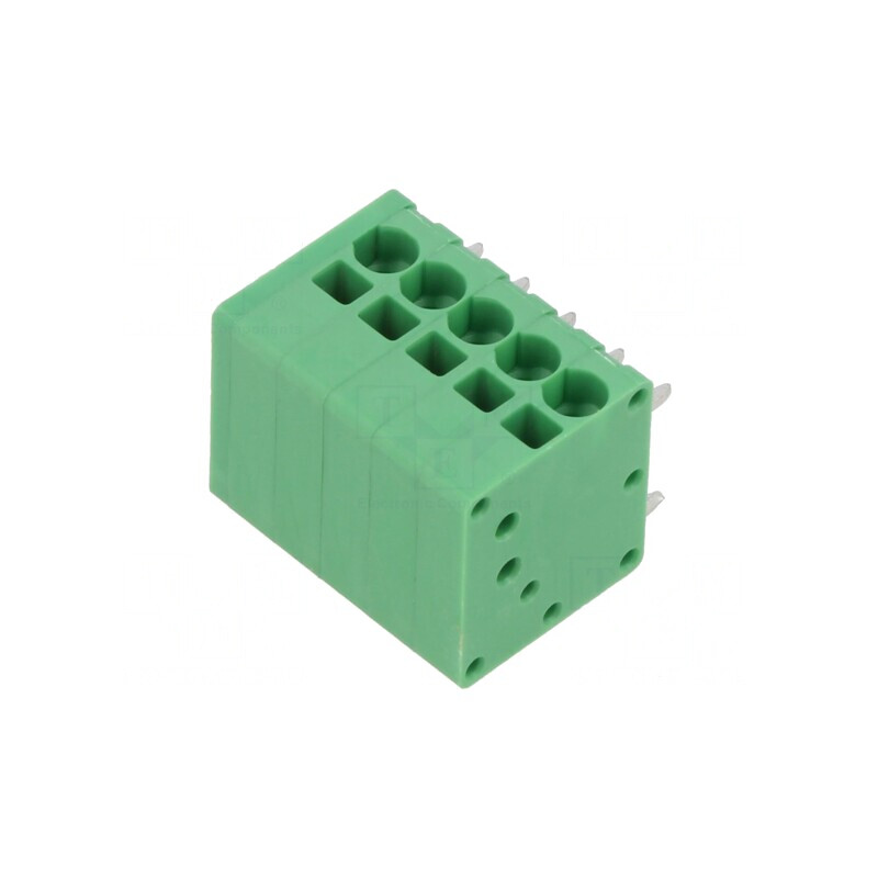 Regletă de Conexiuni PCB 90° 3,5mm 5 Piste 10A | Electronic-mag.ro | Componente Electronice