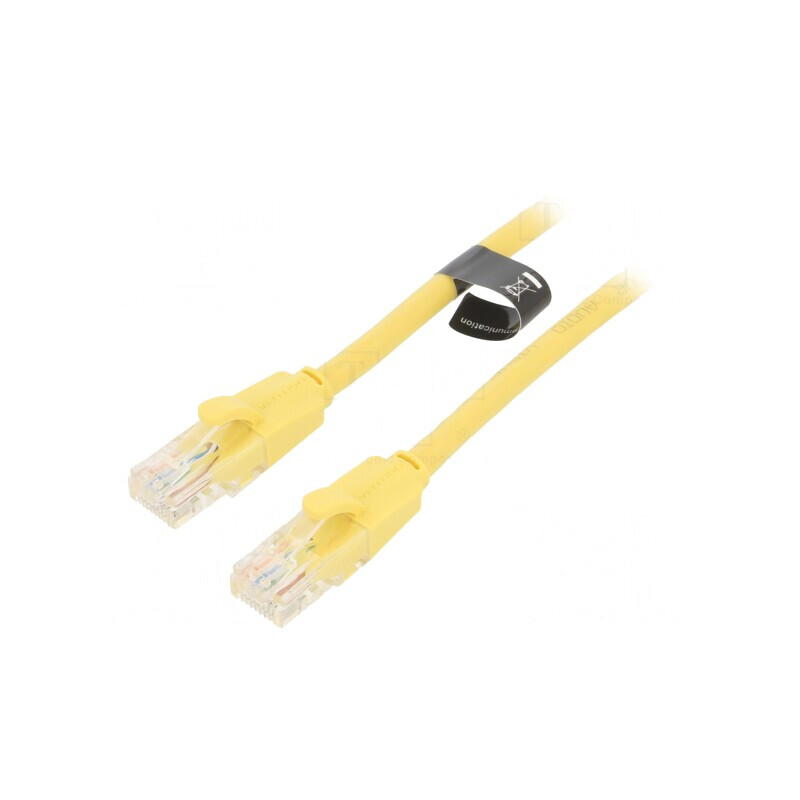 Patch Cord U/UTP Cat6 PVC Galben 2m | Electronic-mag.ro | Componente Electronice