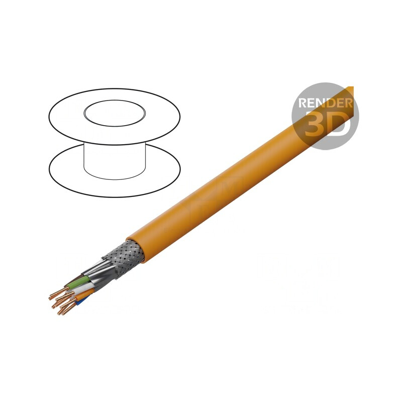 Cablu S/FTP LSZH Portocaliu 500m B2ca | Electronic-mag.ro | Componente Electronice