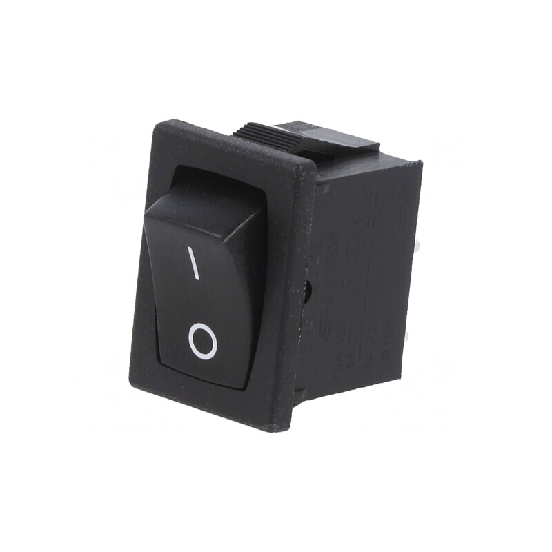 Comutator ON-OFF 8A/250VAC Negru | Electronic-mag.ro | Componente Electronice