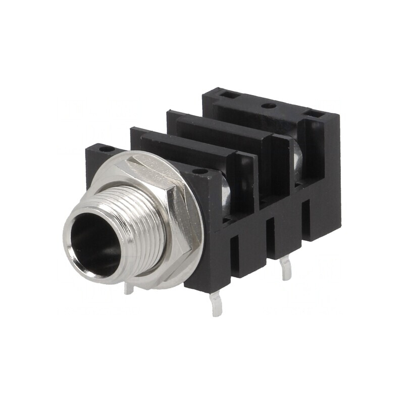 Soclu Jack 6,3mm Mono cu Întrerupător Dublu | Electronic-mag.ro | Componente Electronice