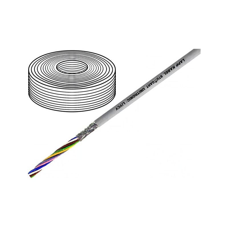 Cablu UNITRONIC LiYCY 4x0,14mm2 PVC Gri 100m | Electronic-mag.ro | Componente Electronice