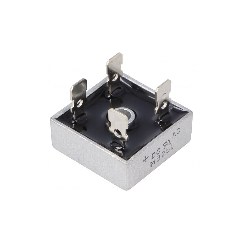 Punte Redresoare Monofazată 100V 25A MB-25 | Electronic-mag.ro | Componente Electronice