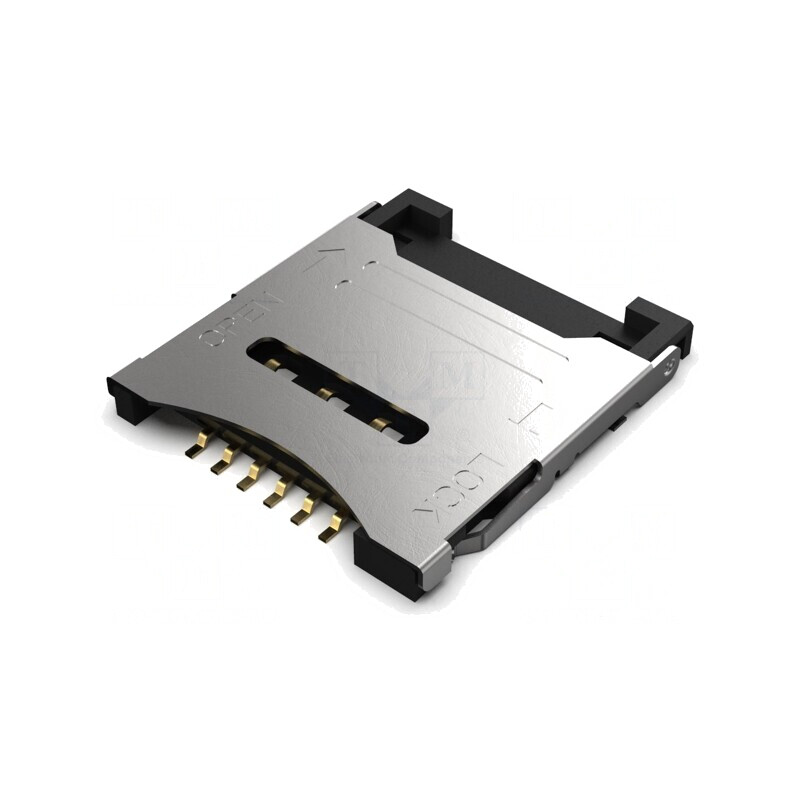 Conector Micro SIM cu Mâner Articulat SMT | Electronic-mag.ro | Componente Electronice
