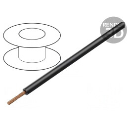 Cablu Electric FlexiVolt-E 1x0,75mm2 PVC Negru 500V | Electronic-mag.ro | Componente Electronice