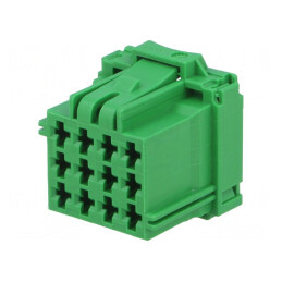 Conector Auto MCP 2.8 Mamă Mufă pe Cablu 12 pini Verde | Electronic-mag.ro | Componente Electronice