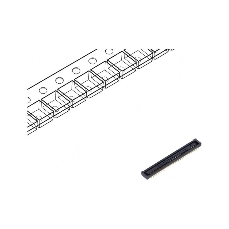 Conector PCB-PCB DF40 Verticale SMT 100 Pin Mamă 300mA | Electronic-mag.ro | Componente Electronice