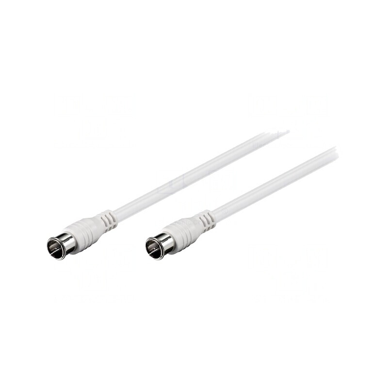 Cablu TV 75Ω 1,5m Alb Mufe Quick Conectare | Electronic-mag.ro | Componente Electronice