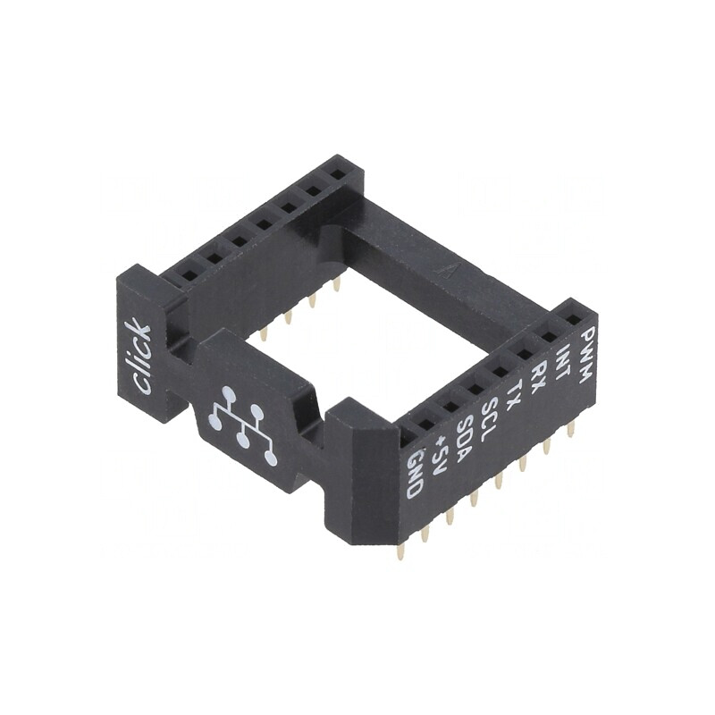 Adaptor mikroBUS Soclu PIN 16 Negru | Electronic-mag.ro | Componente Electronice