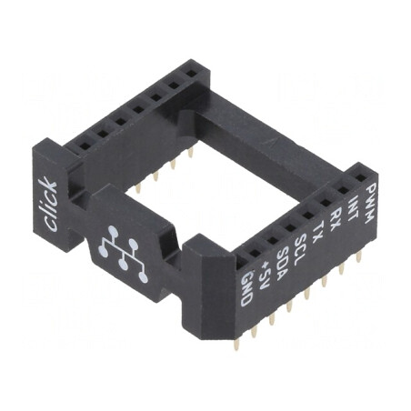 Adaptor mikroBUS Soclu PIN 16 Negru | Electronic-mag.ro | Componente Electronice