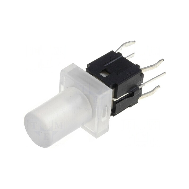 Comutator Tastatură SPST-NO cu LED Incolor 12V | Electronic-mag.ro | Componente Electronice