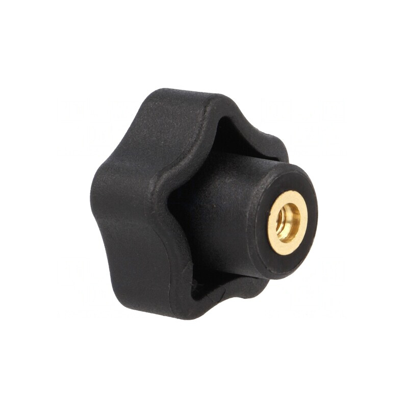 Buton Reglare 25mm M4 Negru | Electronic-mag.ro | Componente Electronice