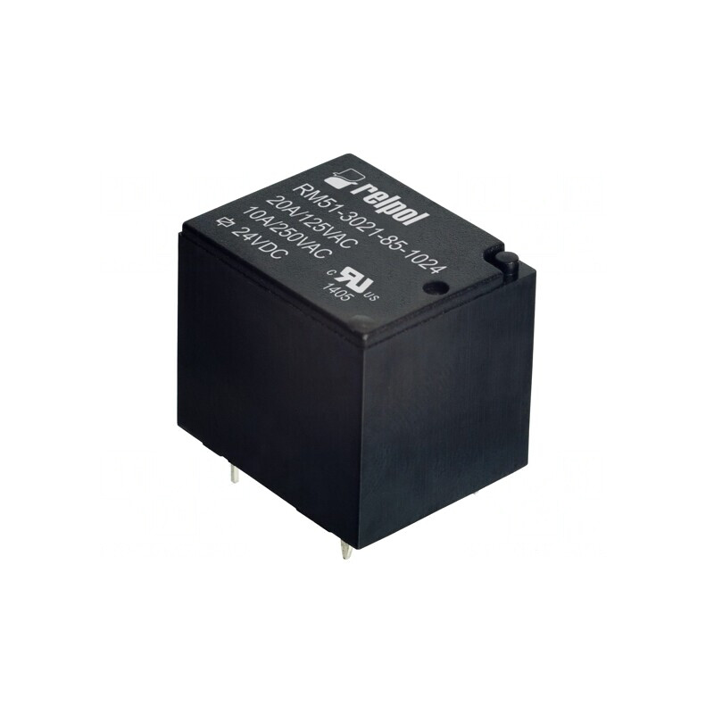 Releu Electromagnetic SPST-NO 24VDC 10A 250VAC | Electronic-mag.ro | Componente Electronice
