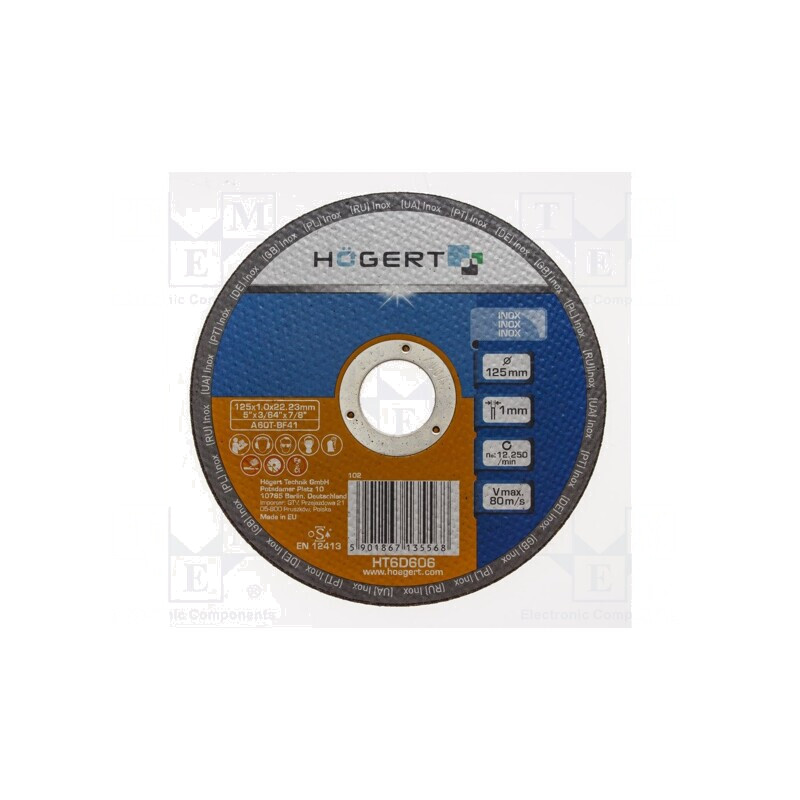 Disc de tăiere corindon 125mm 22,23mm 1,9mm | Electronic-mag.ro | Componente Electronice