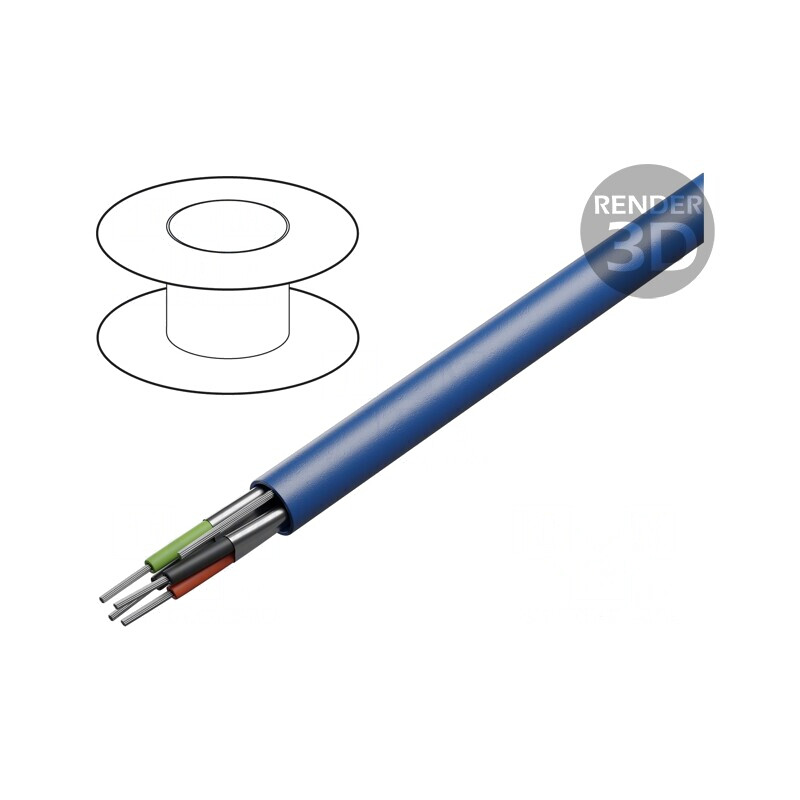 Cablu Ecranat 2x2x22AWG Cu 300V PVC Folie Al | Electronic-mag.ro | Componente Electronice