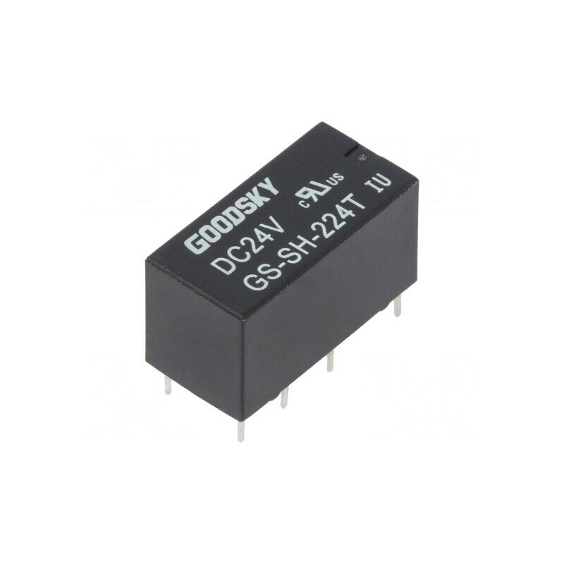 Releu electromagnetic DPDT 24VDC 2A PCB | Electronic-mag.ro | Componente Electronice